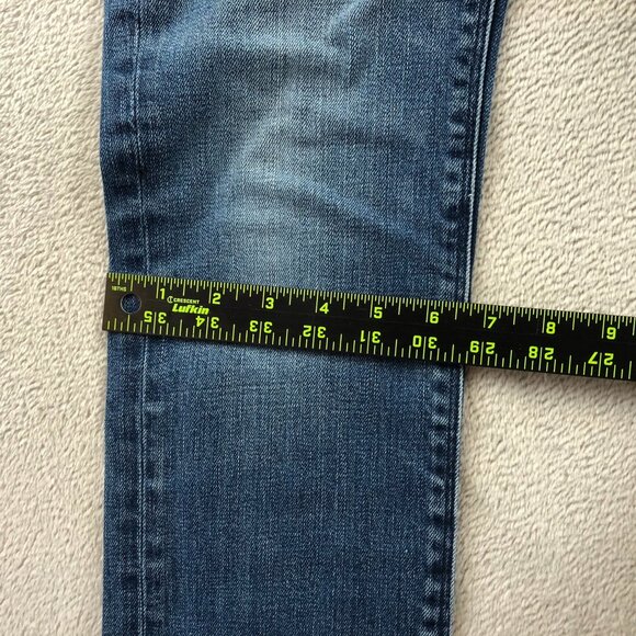 Madewell Womens Jeans 26x34 Blue Denim Stretch Slim Straight Leg Classic Casual - Picture 7 of 14